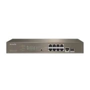 TENDA TEG5310P-8-150W 10 PORT 8 PORT POE+ 1X UPLINK + 1XSFP L3 YÖNETİLEBİLİR RACK MOUNT SWITCH 150W