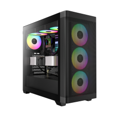GAMDIAS ATHENA M3, 850W, 80+ Bronze, Tempered Glass, Type-C, Mesh Ön Panel, ARGB, ATX, GAMING KASA