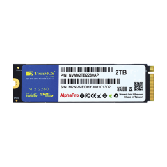 TwinMOS NVMe2TB2280AP, AlphaPro, 2TB, 3600-3250Mb/s, Gen3, NVMe PCIe M.2 2280, SSD, TLC, 3DNAND