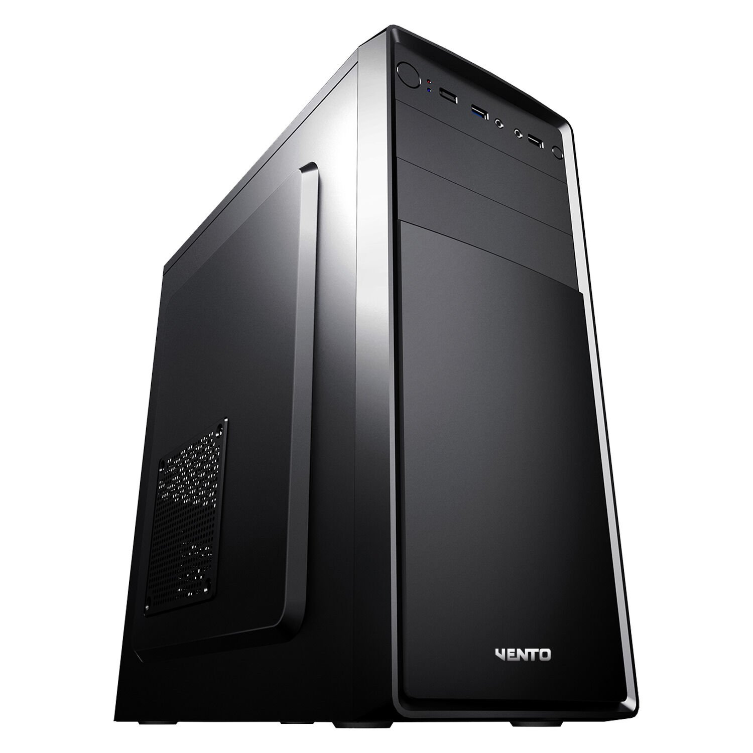 VENTO VS121S 300W 1x9CM ARKA + 1x12CM ÖN ATX 2xUSB2.0/1xUSB3.0 SİYAH KASA