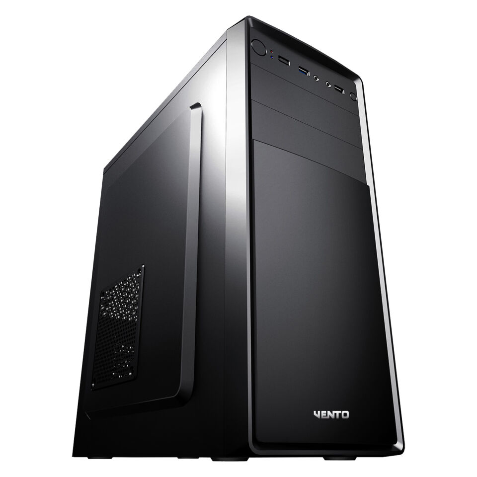 VENTO VS121S 300W 1x9CM ARKA + 1x12CM ÖN ATX 2xUSB2.0/1xUSB3.0 SİYAH KASA