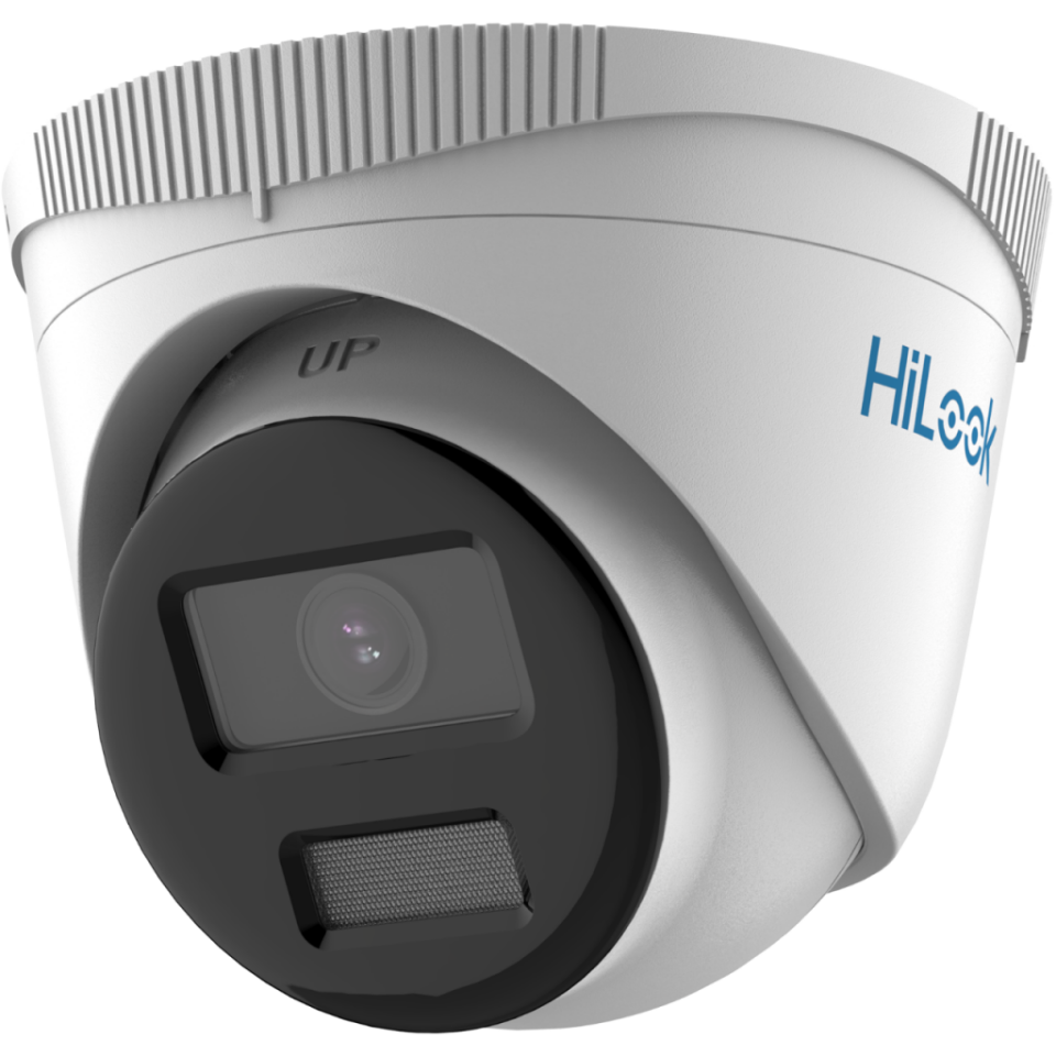 HILOOK IPC-T229H, 2Mpix, 2,8mm Lens, H265+, 30Mt Gece Görüşü, Color Vu Lite, PoE, Dome, IP Kamera