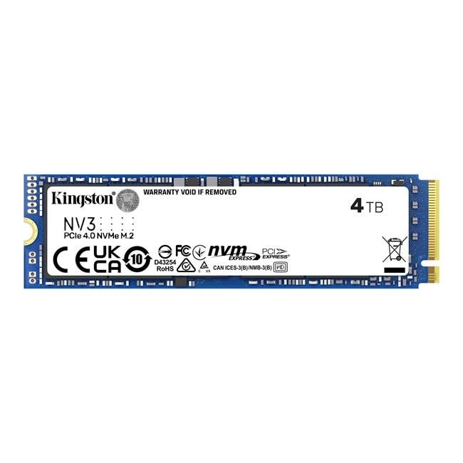 KINGSTON NV3 4 TB 6000/5000MB/s PCIe 4.0 NVME SSD SNV3S/4000G