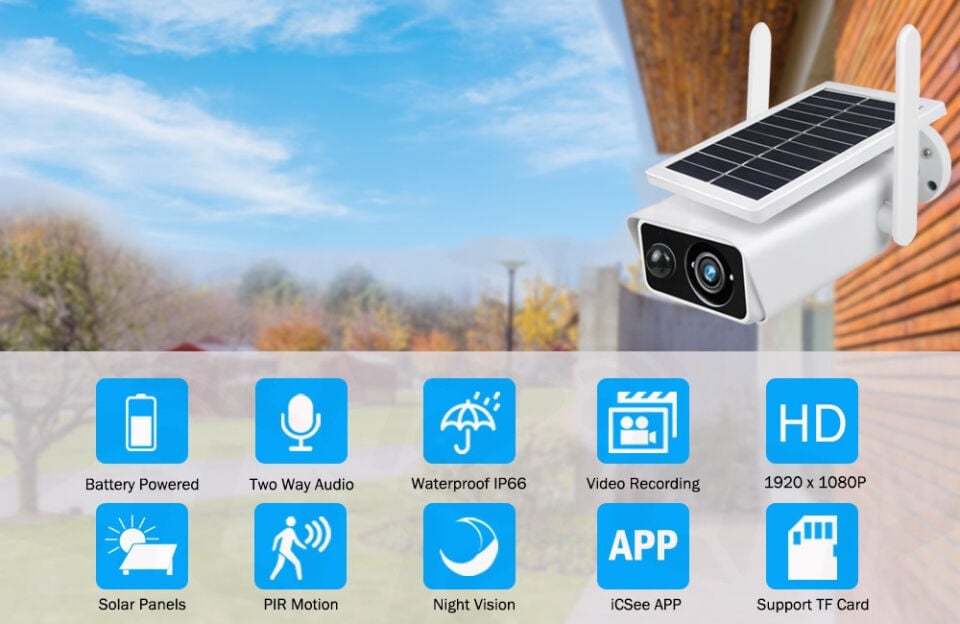 İNOX-202 IPC SOLAR WİFİ Kablosuz BULLET