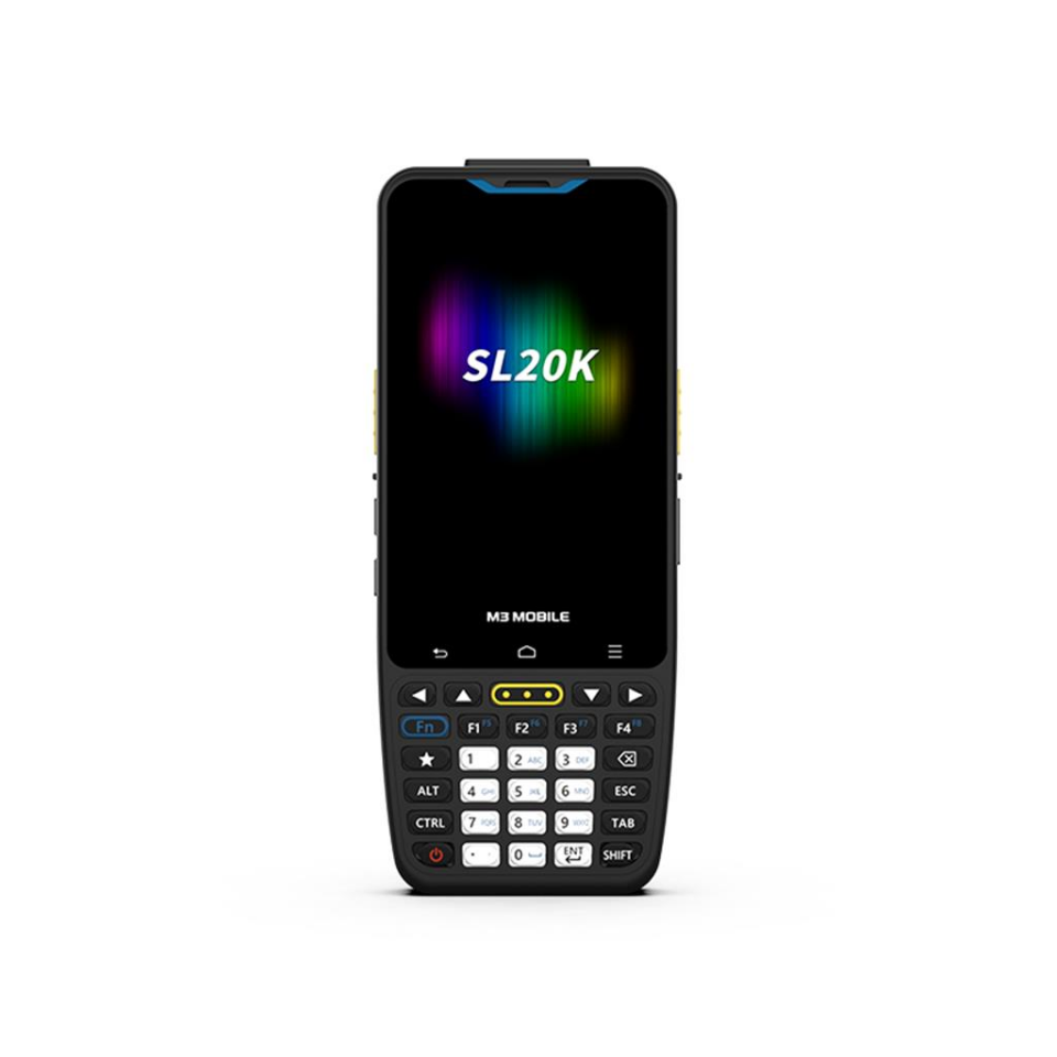 M3 Mobile SL20K, Android 13, WiFi, Bluetooth, 4" Dokunmatik ve Tuşlu Ekran, 4 GB RAM, 64 GB ROM, 2D Karekod, EL Terminali (Kılıf ve Ekran Koruyucu Dahil)