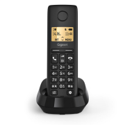 GIGASET PURE 100, Dect Telefon, Siyah, 14 Saat Konuşma, 180 Saat Bekleme, 50 Kişilik Rehber