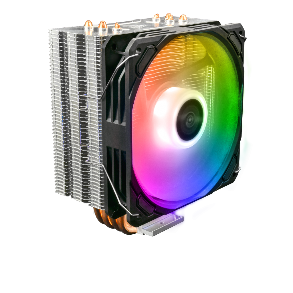 GAMDIAS BOREAS E1-410, ARGB, 120mm, CPU  Kule Tipi Hava Soğutma, Doğrudan Temas Teknolojisine Sahip 4 adet Gelişmiş Bakır Isı Borusu (AMD AM4-AM5 ve INTEL Tüm işlemciler ile uyumlu)