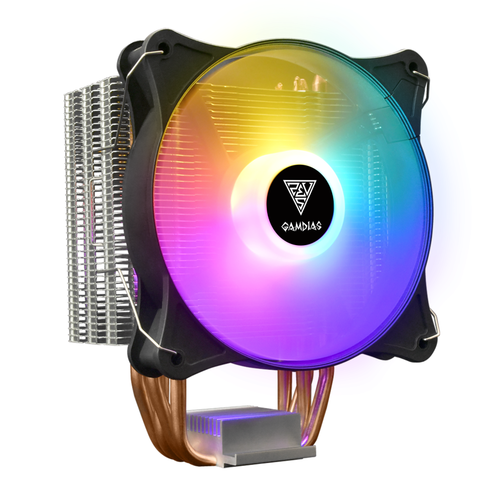 GAMDIAS BOREAS E1-410 Lite, ARGB, 120mm, CPU  Kule Tipi Hava Soğutma, Doğrudan Temas Teknolojisine Sahip 4 adet Gelişmiş Bakır Isı Borusu (AMD AM4 ve INTEL Tüm işlemciler ile uyumlu)