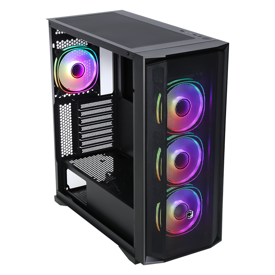 FRISBY CX-500 750W 80+ Bronze Siyah Mesh ARGB Ring Fanlı Mid Tower ATX Kasa