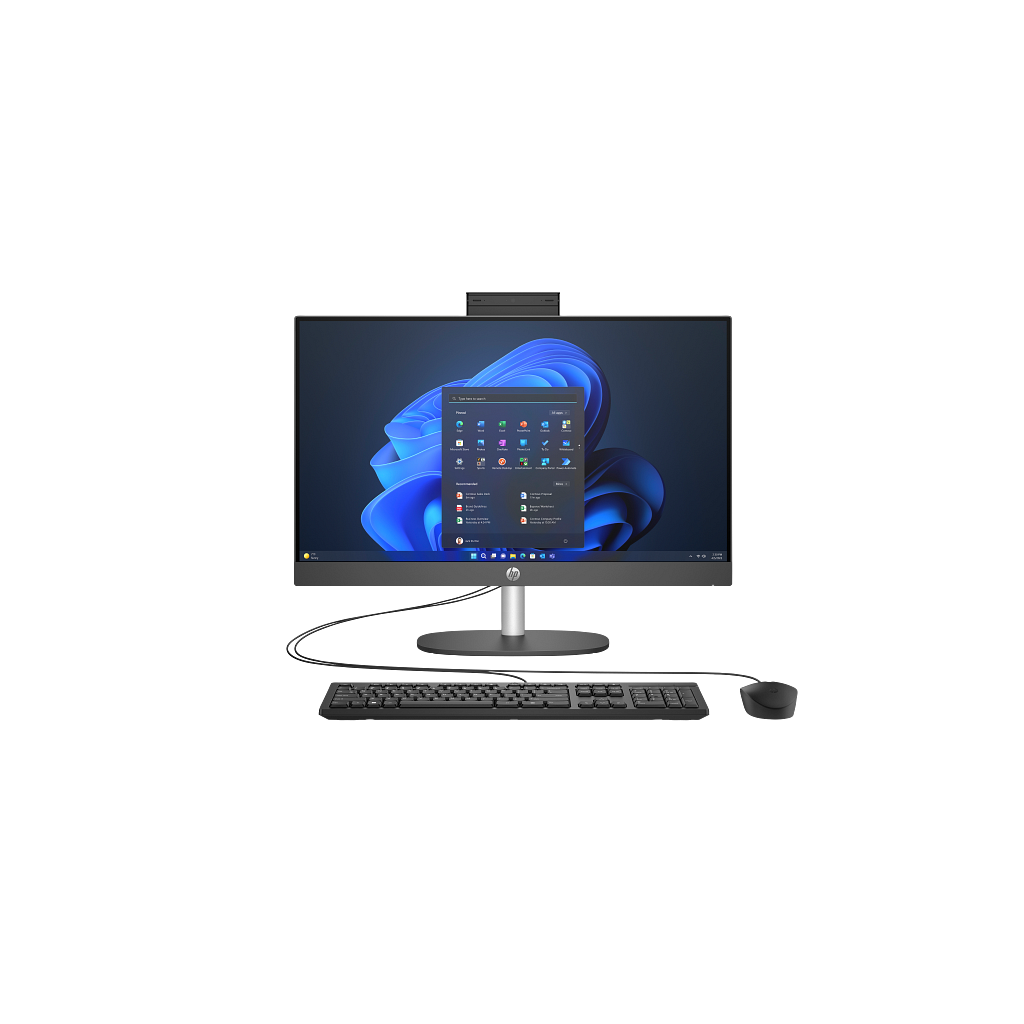 HP D1BC2ET, ProOne 240 G10,Ultra 7 155U, 23,8'' FHD Ekran, 16Gb DDR5 Ram, 512Gb SSD, Paylaşımlı Ekran Kartı, Free Dos All In One PC, Siyah