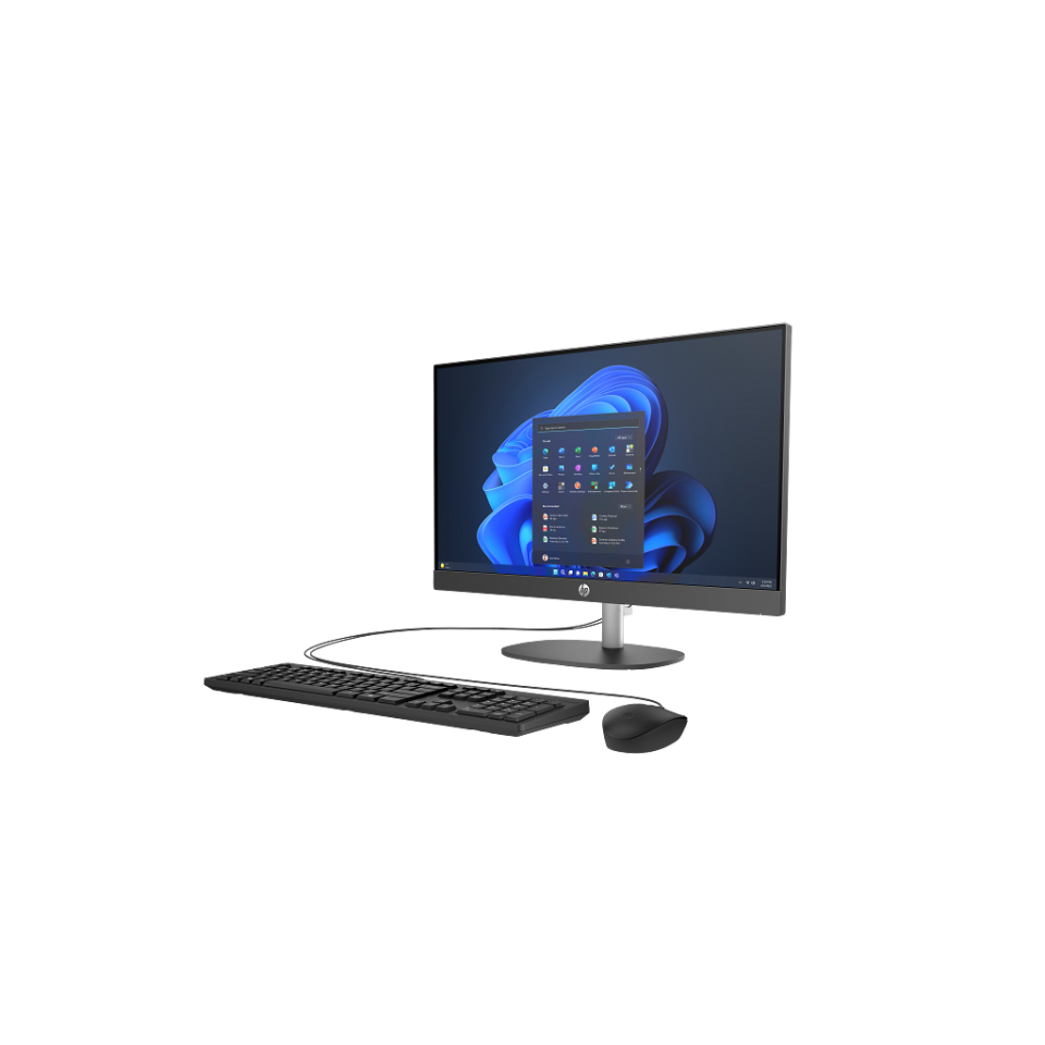 HP D1BC2ET, ProOne 240 G10,Ultra 7 155U, 23,8'' FHD Ekran, 16Gb DDR5 Ram, 512Gb SSD, Paylaşımlı Ekran Kartı, Free Dos All In One PC, Siyah