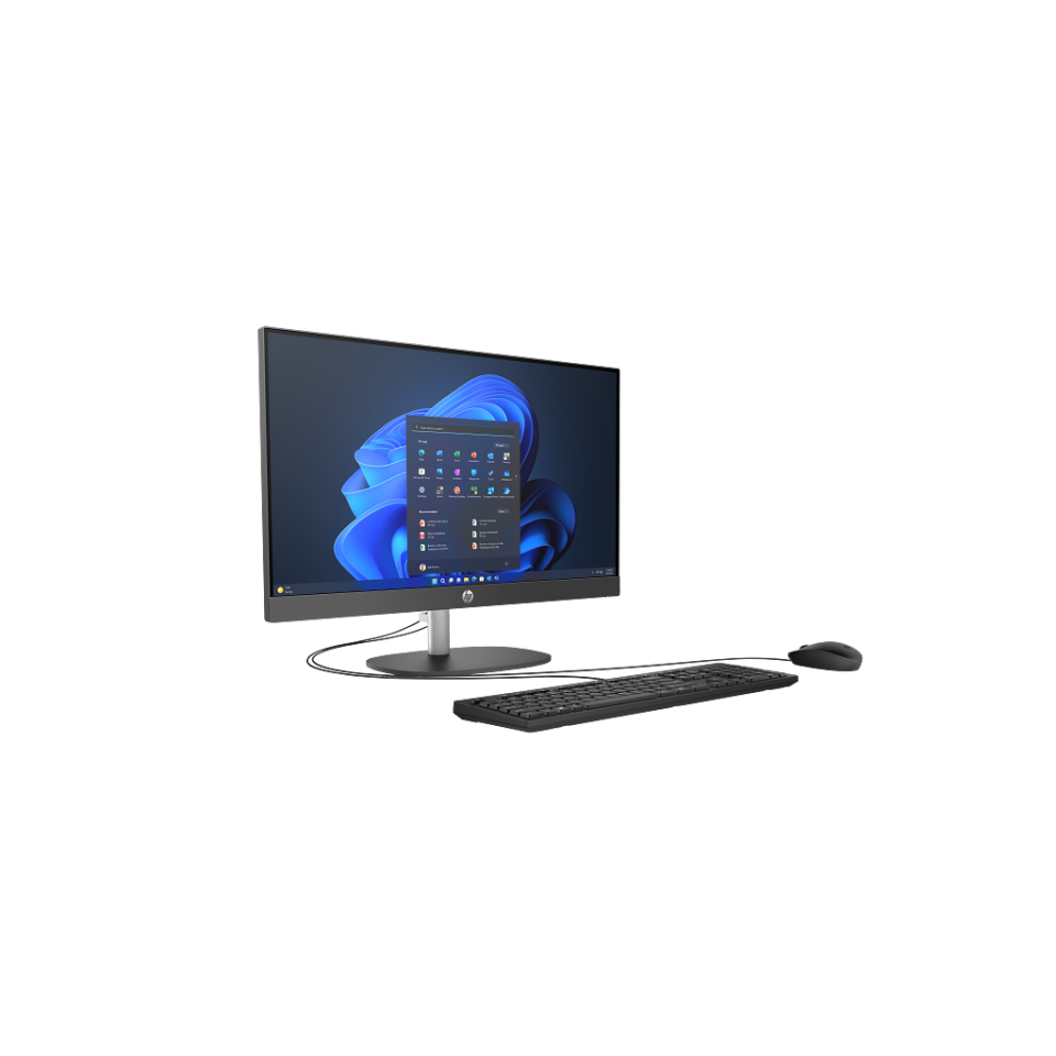 HP D1BC2ET, ProOne 240 G10,Ultra 7 155U, 23,8'' FHD Ekran, 16Gb DDR5 Ram, 512Gb SSD, Paylaşımlı Ekran Kartı, Free Dos All In One PC, Siyah