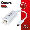 QPORT Q-TR45 TYPE-C TO RJ45 GIGABIT ETHERNET ÇEVİRİCİ ADAPTÖR