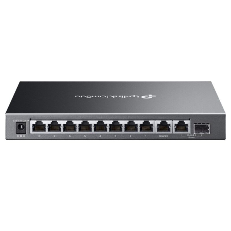 TP-LINK OMADA ES210GMP 10 PORT GIGABIT + 8-PORT POE+ YÖNETİLEBİLİR 123W POE METAL KASA SWITCH