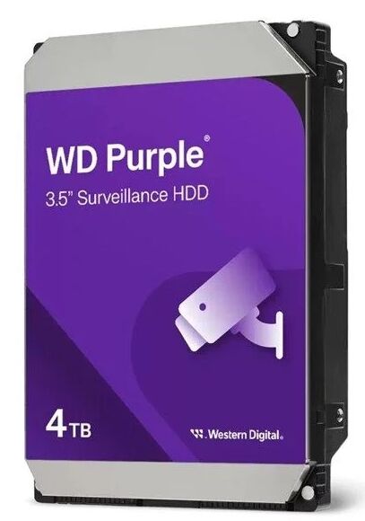 4TB 3.5 WD SATA PURPLE WD44PURZ 7/24 ( 3 Yıl Garanti )
