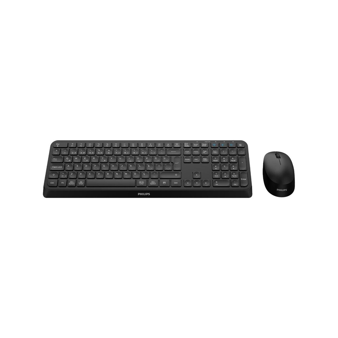 PHILIPS SPT6407 KABLOSUZ STANDART SİYAH Q KLAVYE+MOUSE