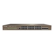 IP-COM IP-G5328P-24-410W 24 PORT 10/100/1000 24 PORT POE 4 X SFP 370W LAYER 3 YÖNETİLEBİLİR RACK MOUNT SWITCH
