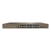 IP-COM IP-G5328P-24-410W 24 PORT 10/100/1000 24 PORT POE 4 X SFP 370W LAYER 3 YÖNETİLEBİLİR RACK MOUNT SWITCH