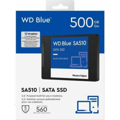 WD Blue SA510, WDS500G3B0A, 500GB, 560/510, 3D NAND, 2,5" SATA, SSD