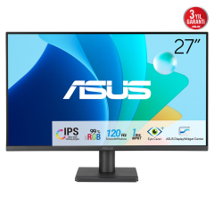 ASUS VA279HG 27" 1ms, 120Hz, Full HD, HDMI, VGA, IPS LED, Çerçevesiz Tasarım, Düşük Mavi Işık, FreeSync Kurumsal Monitör