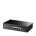 CUDY GS1005PTS1 5 PORT 10/100/1000 4 PORT POE+ 1 PORT UPLINK+ 1 SFP 120W YONETILEMEZ DESKTOP SWITCH