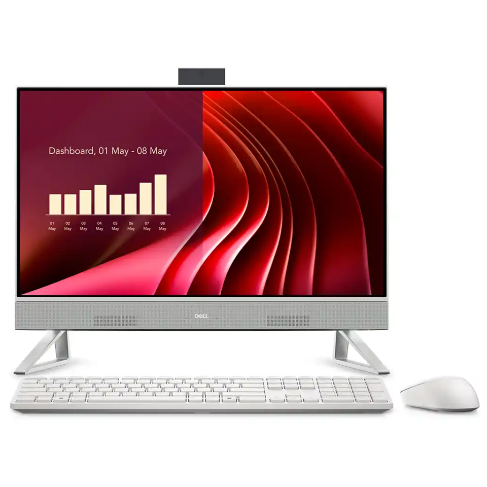 DELL AIO 24 EC242501020UBU, i5-1334U, 23,8"  FHD Ekran, 16Gb DDR5 Ram, 512Gb SSD, Wi-Fi, Type-C, Paylaşımlı Ekran Kartı, Free Dos, All In One PC