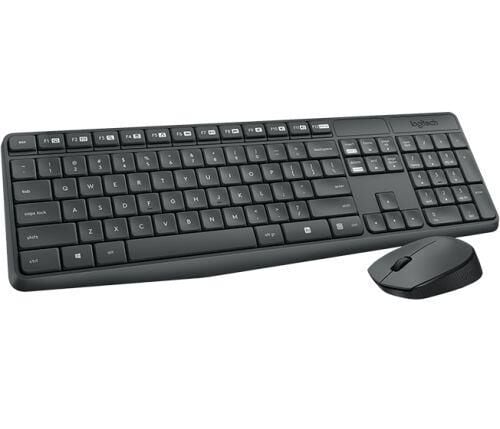LOGITECH MK235 Q Türkçe Kablosuz Siyah Klavye+ Mouse