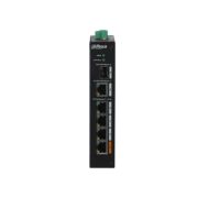 DAHUA PFS3106-4ET-60-V2 4 PORT 10/100 + 1XGB RJ45/1XGB SFP UPLINK 250 METRE 60W POE ENDÜSTRİYEL SWITCH