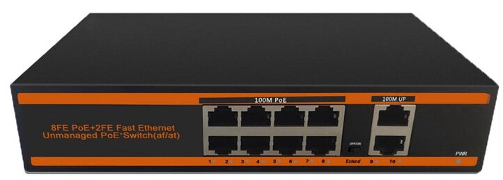 TRKLink ND1P802LF 8 PORT 10/100 POE 2 PORT 10/100 UPLİNK SWİTCH 150W