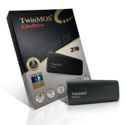 TwinMOS PSSD2TBMEDB, 2TB, Taşınabilir External SSD, USB 3.2, Type-C (Dark Grey)