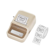 NIIMBOT B21S, Taşınabilir, Mürekkepsiz, Termal Etiket Yazıcı (Bluetooth, Type-C) Krem/Beyaz