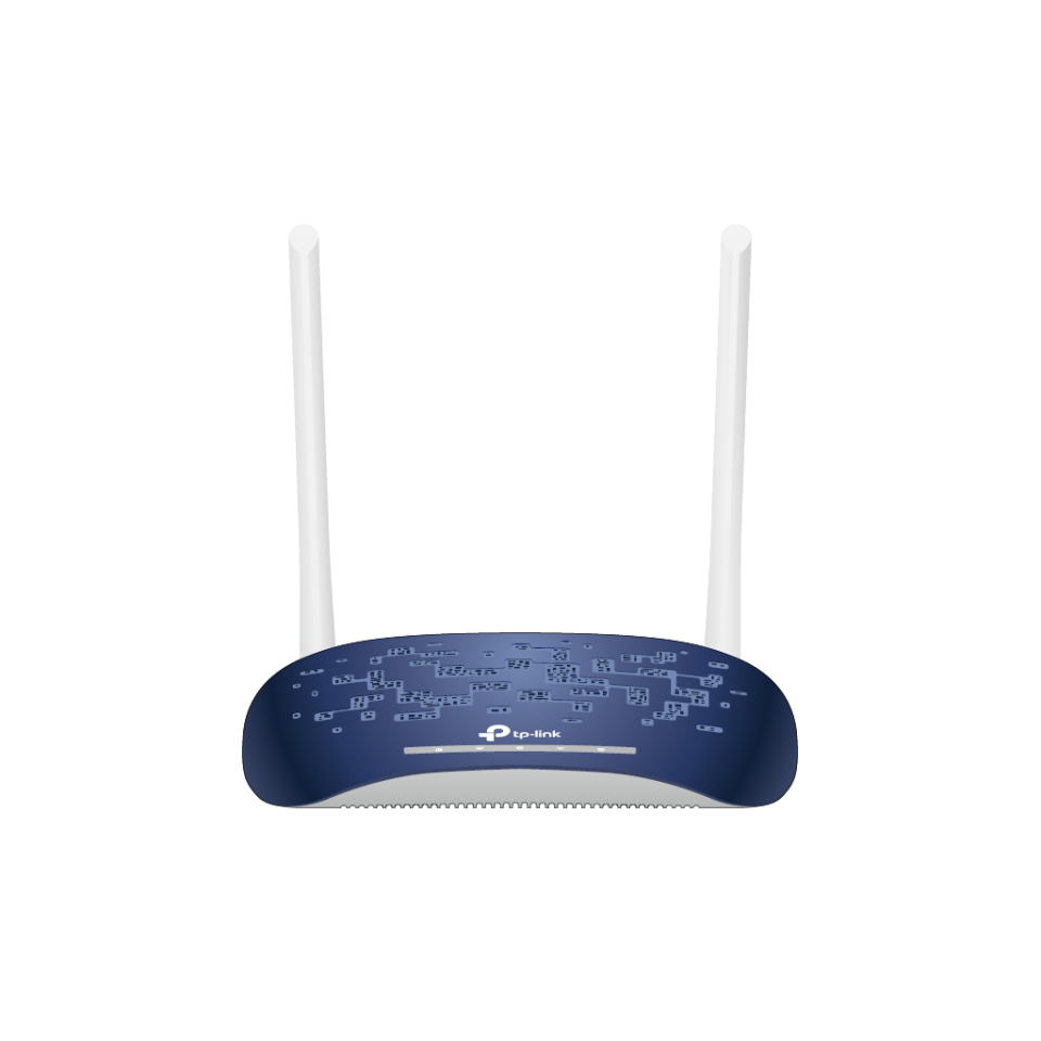 TP-LINK TD-W9960, 4 Port, 2.4Ghz Wifi, 300Mbps, 2xAnten, VDSL2, ADSL2+ MODEM