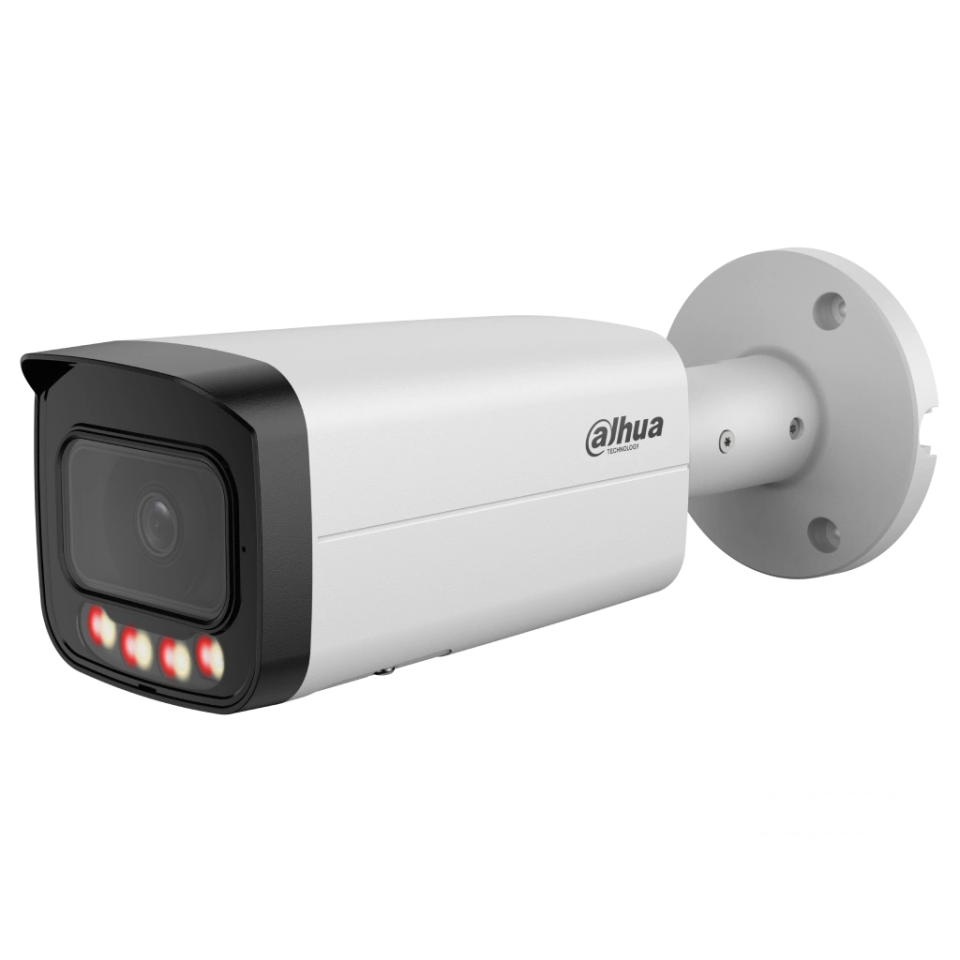 DAHUA IPC-HFW21249T-AS-IL  12Mpix, 3,6mm Lens,SD Kart, Smart Dual Light, H265+, 30Mt Gece Görüşü, IP67, Dahili Mikrofon, PoE Bullet IP Kamera (Beyaz)