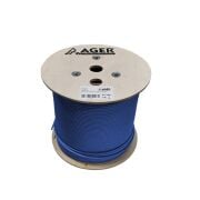 AGER AC-600-5-BL 500MT U/UTP CAT6 LS0H - HELOJEN FREE MAVI 250MHZ 23AWG %100 BAKIR