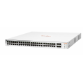 HP Aruba Instant On, JL815A, 1830-48G, 48Port, GigaBit, 24 Port PoE 370W, 4 Port Gigabit SFP, Yönetilebilir, Rack Mount Switch