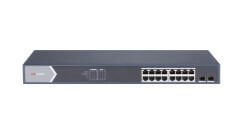HIKVISION DS-3E1518P-SI 16XGE+2XGE/SFP 225W F.GİGABİT POE SWİTCH