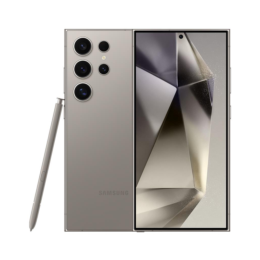 SAMSUNG SM-S928B/DS, GALAXY S24 Ultra Dual Titanium Gray, 256Gb, 12Gb Ram, 8 Çekirdek, 6,8inc Ekran, 12Mpix Ön 200Mpix Arka Kamera, Türkiye Garantili. Cep Telefonu