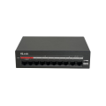 HILOOK NS-0110MP-60, 8 Port, Megabit, PoE 60W, 2 Port Megabit Uplink, Yönetilemez, Masaüstü Switch