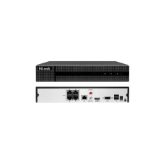HILOOK NVR-104MH-C/4P, 4Kanal PoE, 8Mpix, H265+, 1 HDD Desteği, 1080P Kayıt, 80Mbps Bant Genişliği, NVR