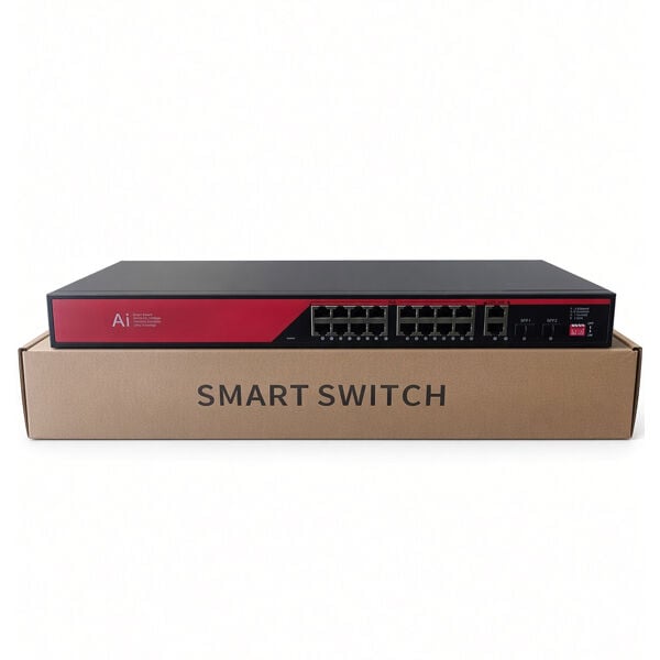 EZCOOL EZ-16PSX-SFP 16 PORT 16FE+2GE+2SFP GİGABİT YÖNETİLEMEZ POE SWİTCH 120W