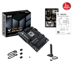 ASUS TUF GAMING X870E-PLUS WIFI7, 4xDDR5, 4xM.2, HDMI, 2xDP, Type-C, PCIe 5.0, 2xWi-Fi 7, Bluetooth v5.4, AM5 Soket GAMING Anakart
