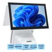 IROMX BP-1215W11 I5 12.GEN 8GB 256GB 15.6+11.6'' WIFI/DAHİLİ SLİP YAZICILI BEYAZ ENDÜSTRİYEL POS PC