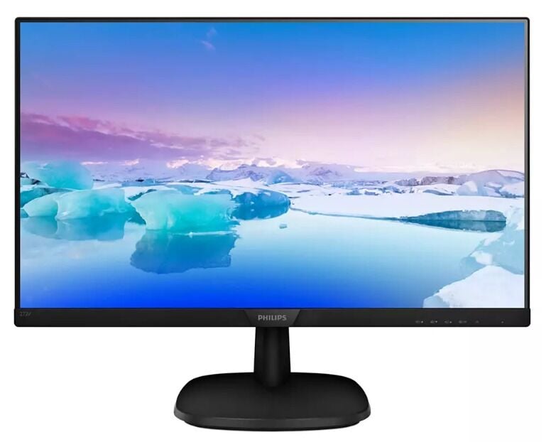PHILIPS 273V7QJAB VLine 27'' LED IPS 5ms 75hz 1920x1080 FullHD VGA HDMI DP Multimedya (VESA) Siyah Monitör
