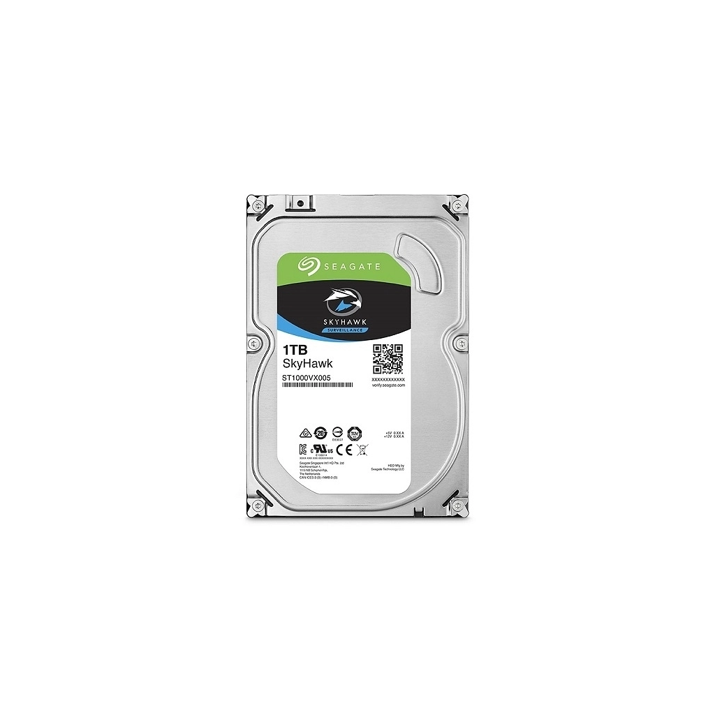SEAGATE SKYHAWK, ST1000VX005, 3.5", 1TB, 64Mb, 5900Rpm, Güvenlik, HDD