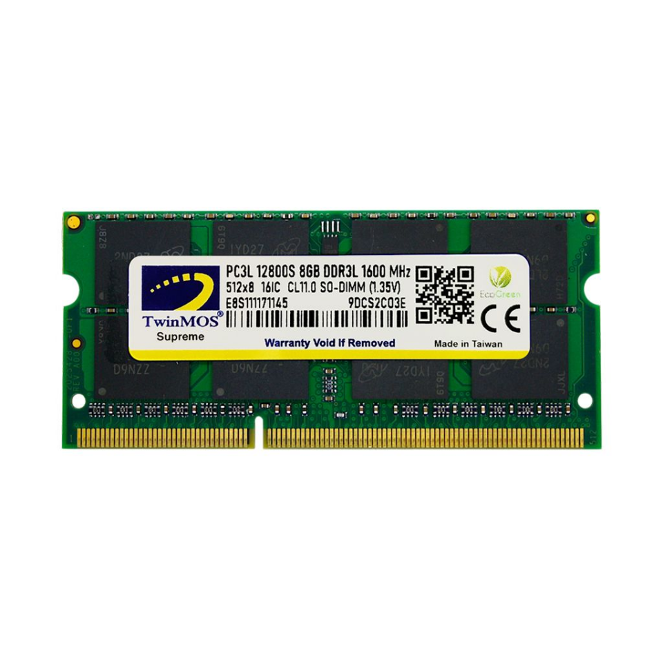 TwinMOS MDD3L8GB1600N, 8GB, DDR3, 1600MHz, 1.35V Notebook Ram
