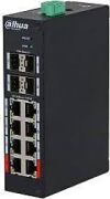 DAHUA HS4412-8ET-120 12 Port Mbit 8 Port PoE 120W 4xGbit-SFP Uplink Desktop Yönetilebilir Endüstriyel Switch