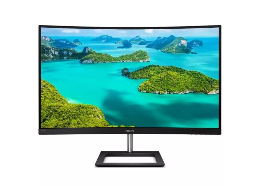 PHILIPS 325E1C/00 ELine 31.5'' Curved (Kavisli) 4ms 75Hz 2560x1440 QHD VGA HDMI DP (VESA) Siyah Monitör