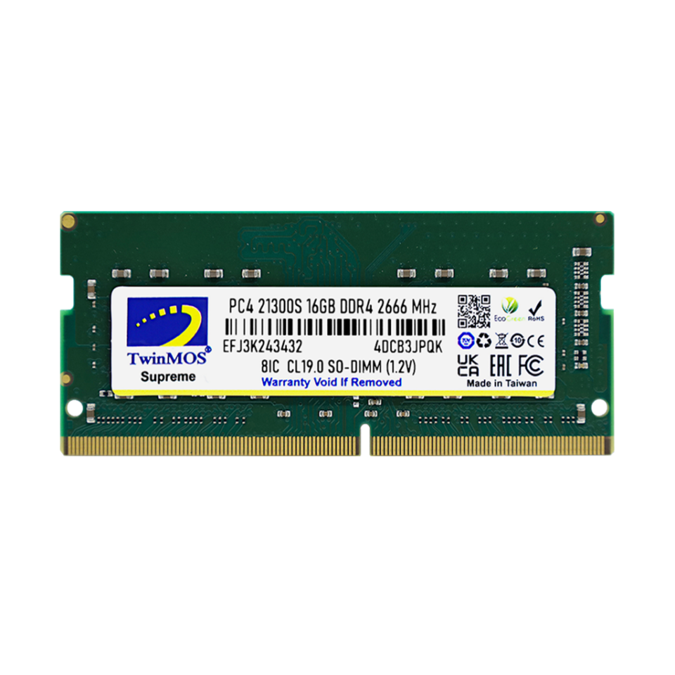 TwinMOS MDD416GB2666N, 16GB, DDR4, 2666MHz, 1.2V Notebook Ram
