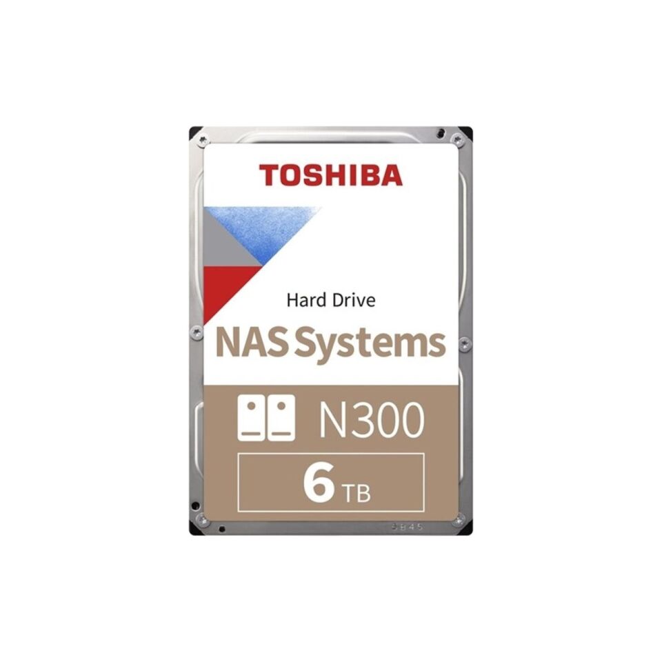 TOSHIBA N300 6TB 7200RPM 512MB SATA3 6Gbit/sn MN10ADA600S NAS HDD