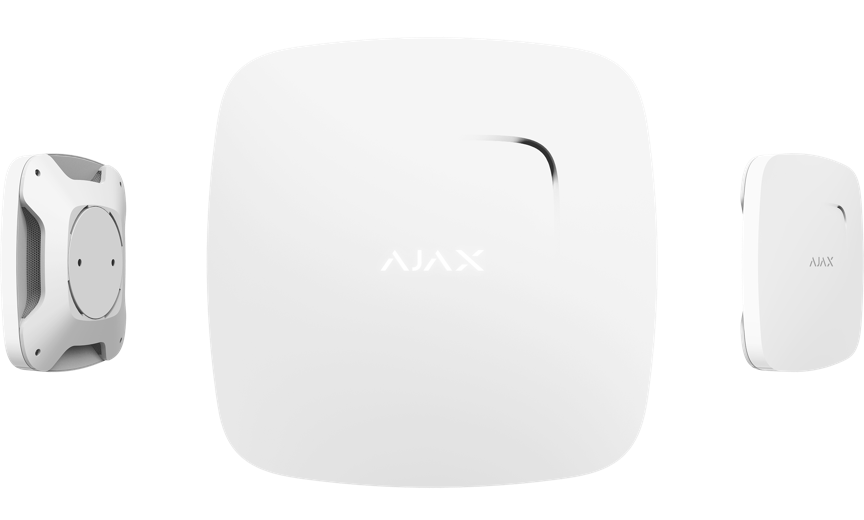 AJAX FireProtect Plus BEYAZ Kablosuz Karbonmonoksit+Isı ve Duman Dedektörü